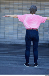 Whole Body Woman T poses White Casual Average Standing Street photo references